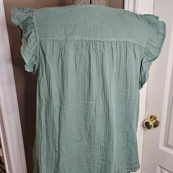 Old Navy Sleeveless Crinkle Gauze Top szL - Picture 6 of 10